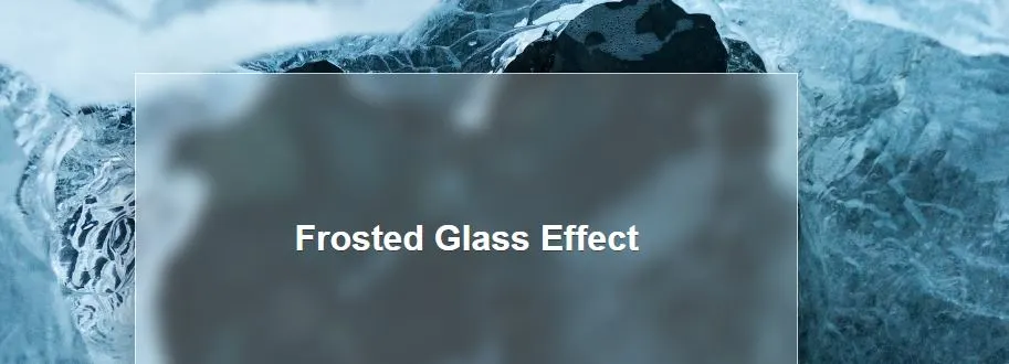 Frosted-glass-effect