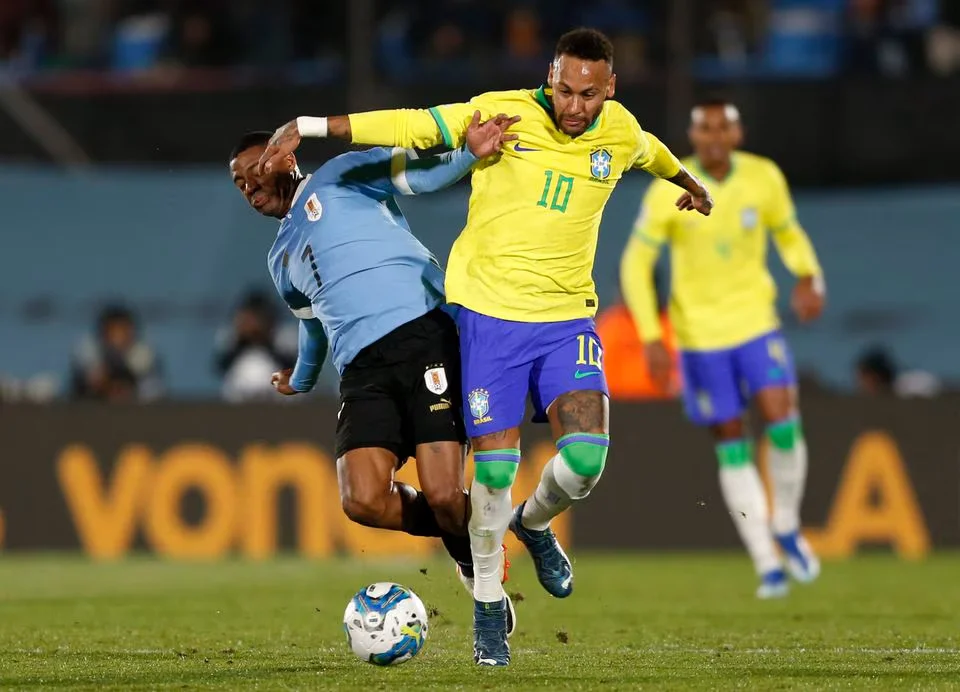 Brazil Neymar Uruguay match 2023