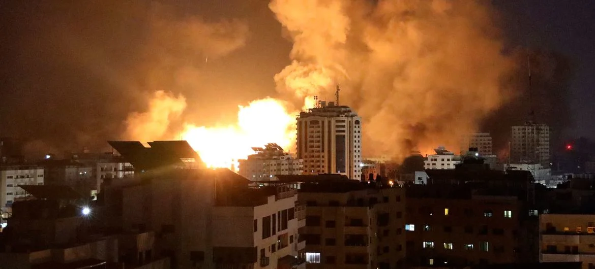 Gaza city al Ahli Arab Hospital blast 2023